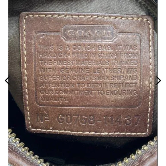 Vintage Coach Bleecker Signature Duffle Bucket Hobo Bag - Picture 13 of 13